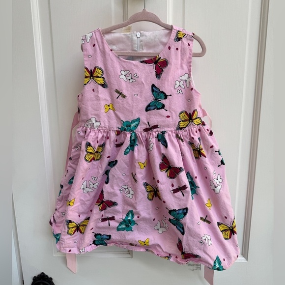 QRDD Other - QRDD 3T Girls Pink/Purple Butterfly Sleeveless Tank Top Dress